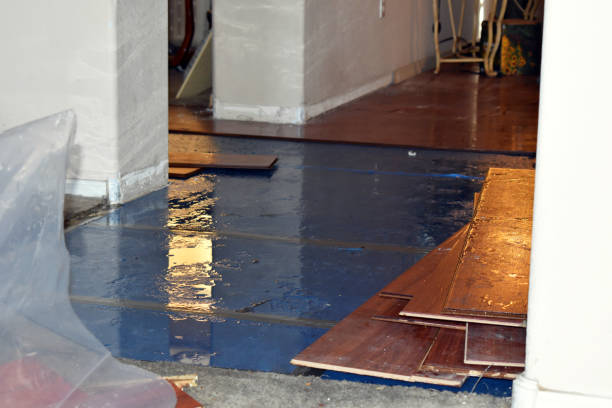 Professional Sewage Cleanup technician working in Yukon, OK